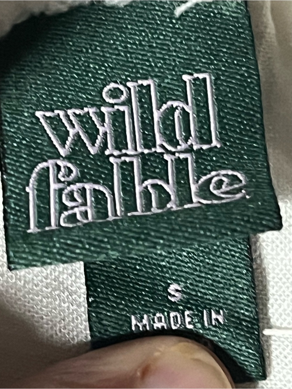 wild fable White Off-Shoulder Ruffle Button-Front Top - Picture 7 of 9